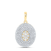 7/8CTW-DIA NK FASHION OVAL PENDANT